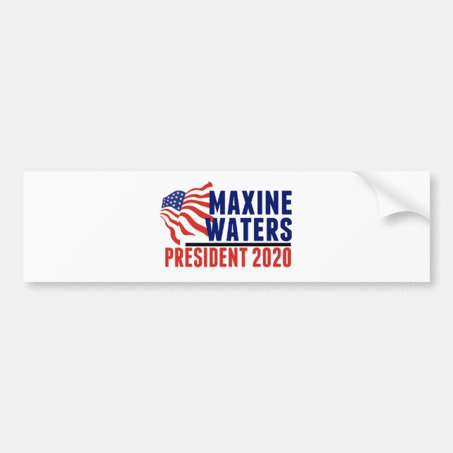 Maxine Waters for President 2020 Bumper Sticker (Front)