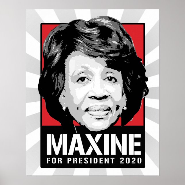 Maxine Waters for President 2020 - Poster (Front)