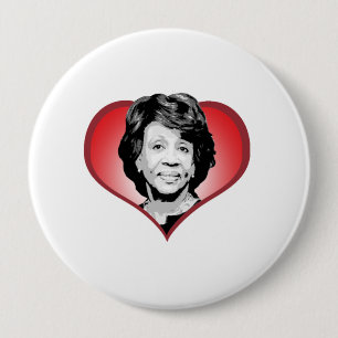 Maxine Waters Heart - 10 Cm Round Badge