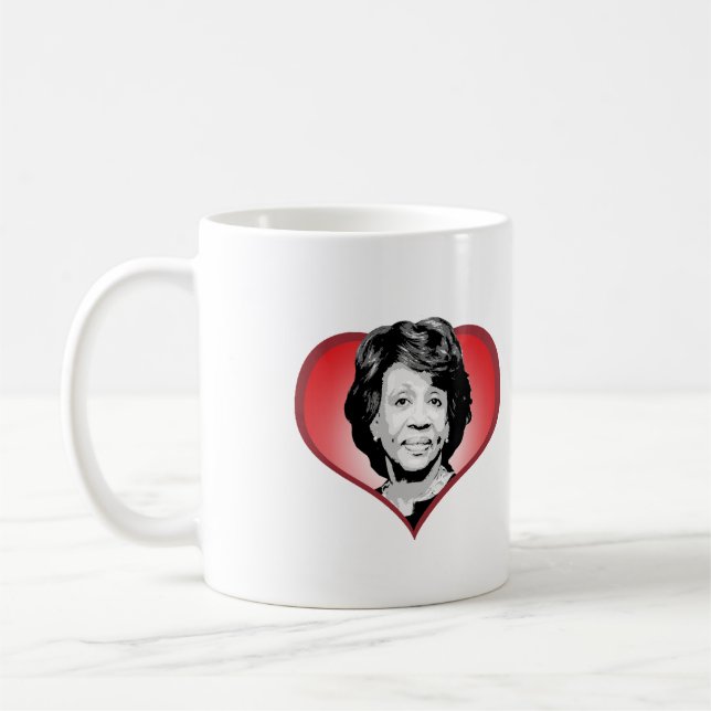 Maxine Waters Heart - Coffee Mug (Left)