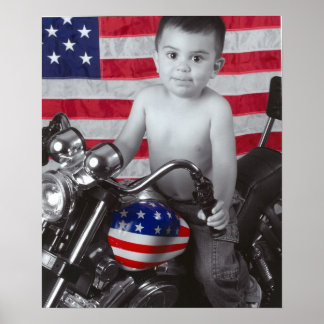 maxonbikewithflag poster