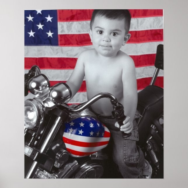 maxonbikewithflag poster (Front)