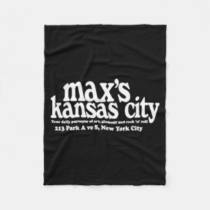 Maxs Kansas City Nyc Fleece Blanket