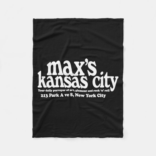 Maxs Kansas City Nyc  Fleece Blanket (Front)