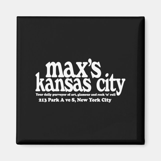 Maxs Kansas City Nyc  Magnet (Front)