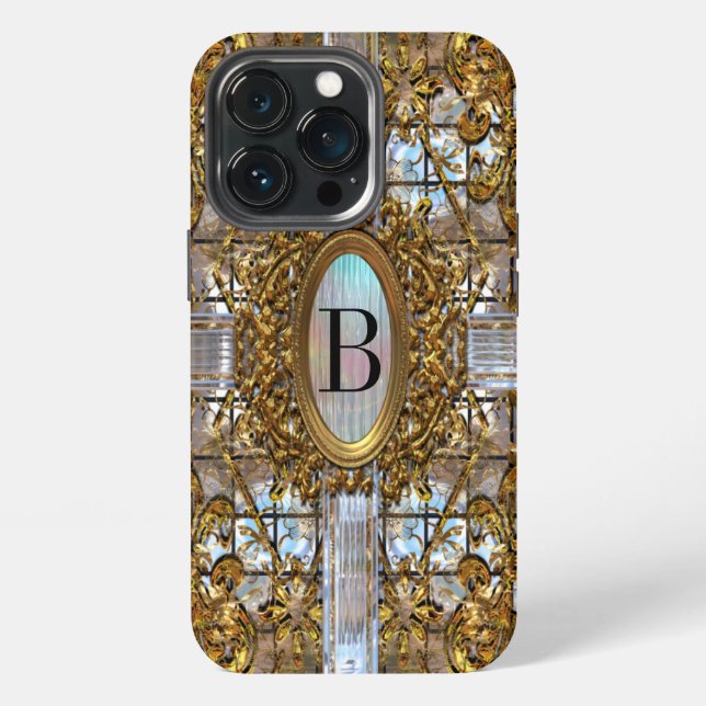 Maxter Elegant Monogram II iPhone Case (Back)