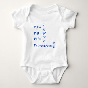 Maxwell Equation Baby Bodysuit
