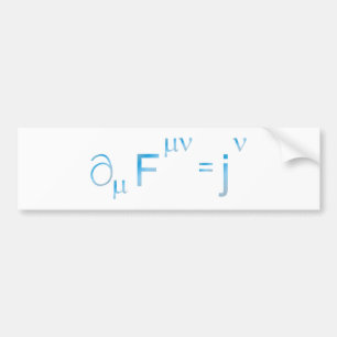 Maxwell equation bumper sticker
