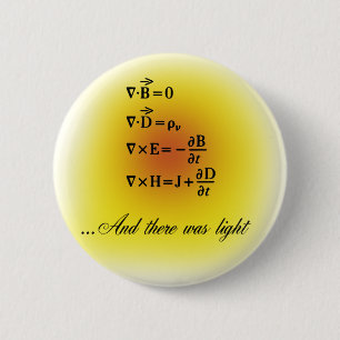 Maxwell Equations 6 Cm Round Badge