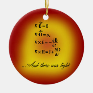 Maxwell Equations Ceramic Tree Decoration