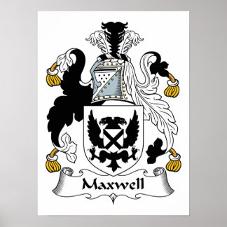 Maxwell Family Crest Poster