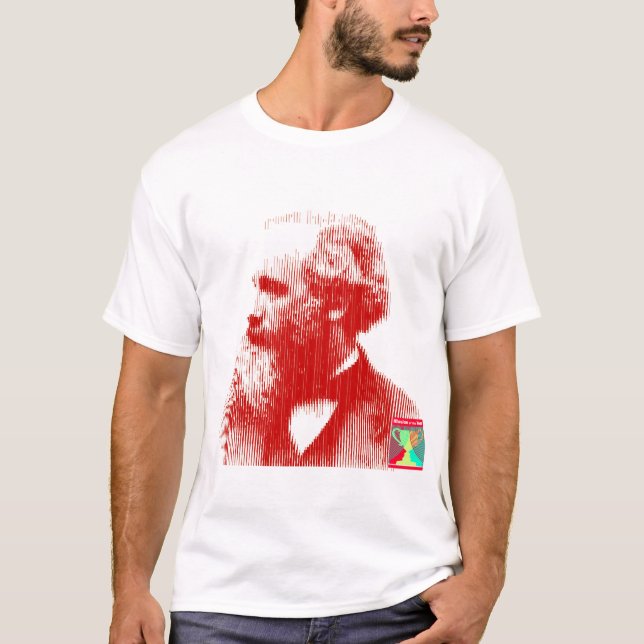 Maxwell in Lines of Force T-shirt (Front)