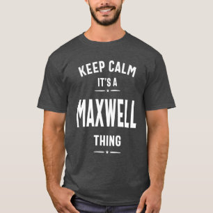 Maxwell Personalised Name Birthday Gift T-Shirt