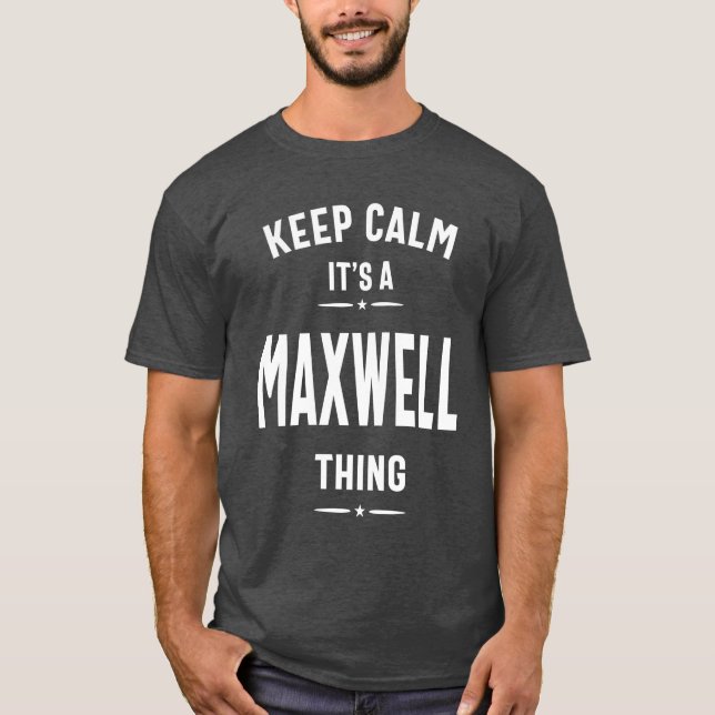 Maxwell Personalised Name Birthday Gift T-Shirt (Front)