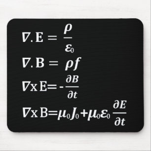 maxwell physics equation mouse mat