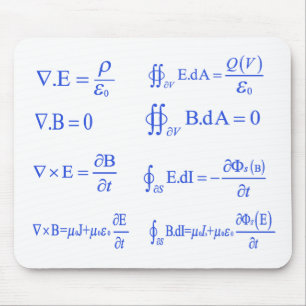 maxwell physics equation mouse mat