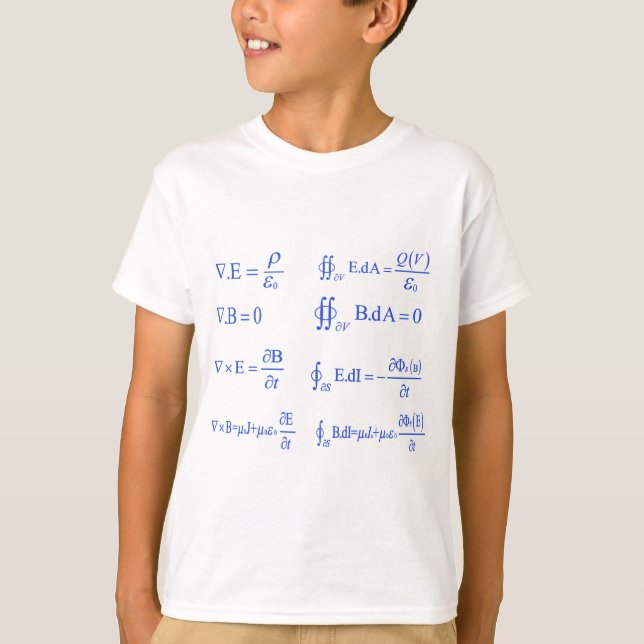 maxwell physics equation T-Shirt (Front)