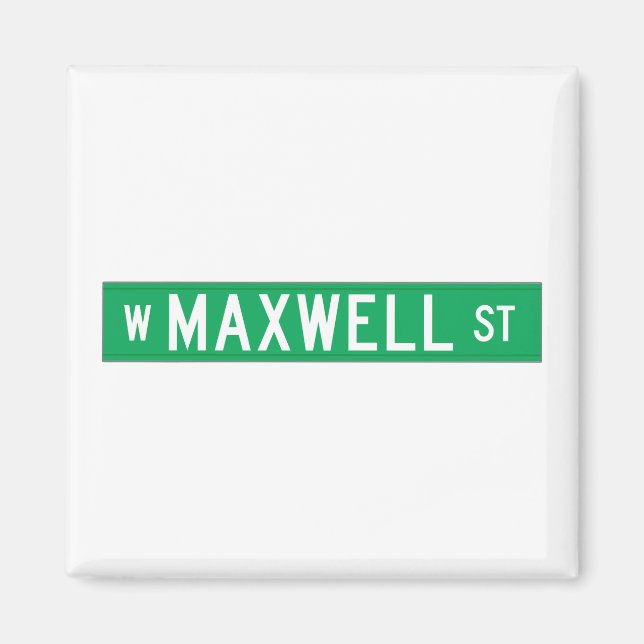 Maxwell Street, Chicago, IL Street Sign Magnet (Front)