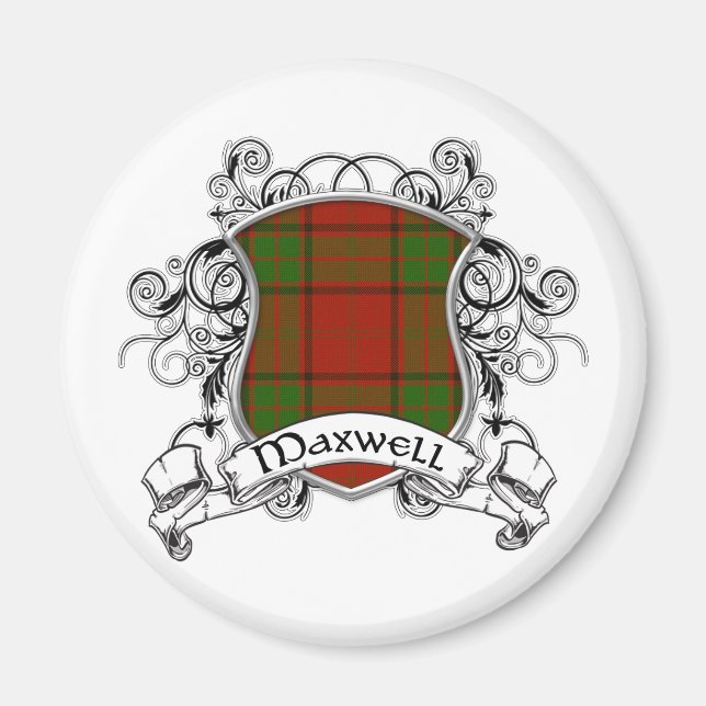 Maxwell Tartan Shield Magnet (Front)
