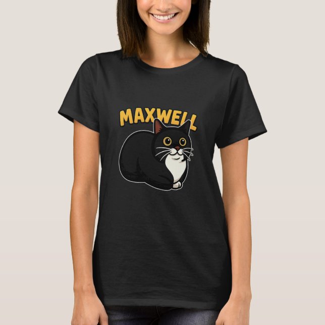 Maxwell The Spinning Cat Meme T-Shirt (Front)