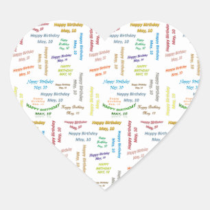 May, 10 Birthday Sticker