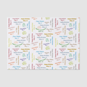 May, 11 Birthday Tissue Paper