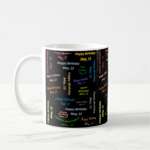 May, 12 Birthday Mug