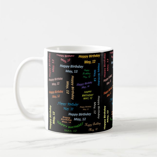 May, 12 Birthday Mug (Left)