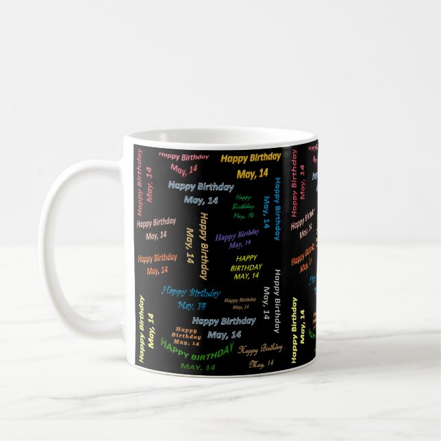 May, 14 Birthday Mug (Left)