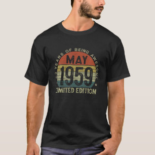 May 1959 Vintage 63Th Birthday 63 Year Old Gifts F T-Shirt
