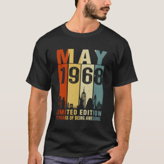 May 1968 55 Years Of Being Awesome T-Shirt