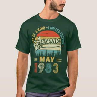 May 1983 Vintage 40 Years Old Retro 40th Birthday T-Shirt