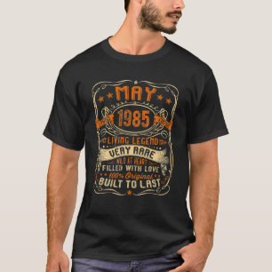 May 1985 36Th Birthday Men Women 36 Years Old Deco T-Shirt