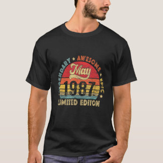 May 1987 35th Birthday Legendary Awesome Epic Sinc T-Shirt