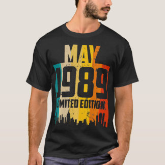 May 1989 Limited Edition Retro Vintage  T-Shirt