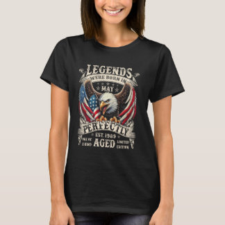 May 1989 Retro 36th Birthday Gifts For Men 36 Year T-Shirt