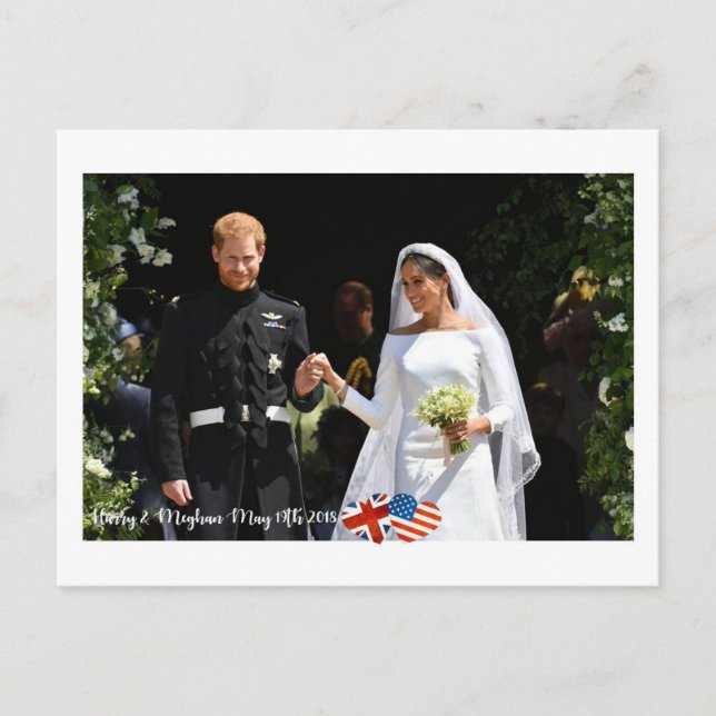May 19th 2018: When Harry married Meghan Postcard (Front)