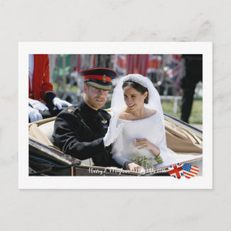 May 19th 2018: When Harry married Meghan Postcard