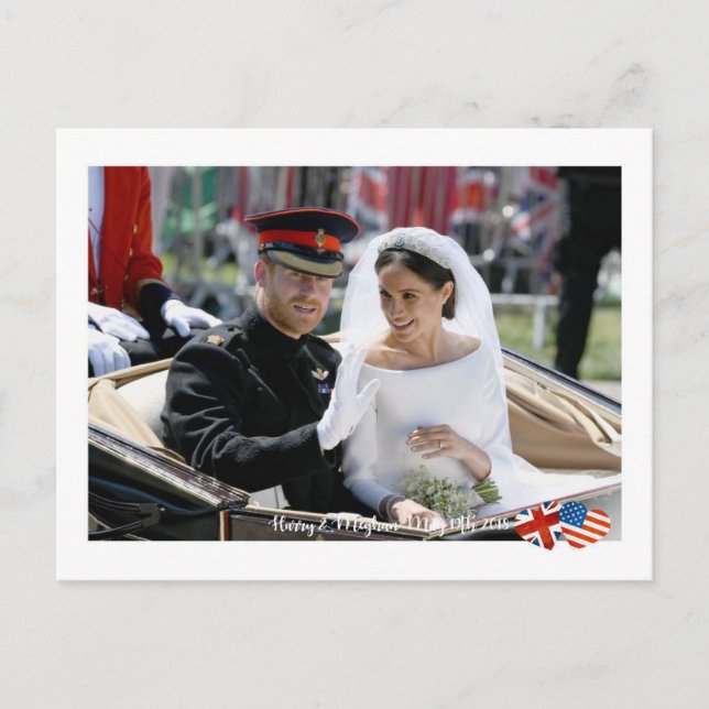 May 19th 2018: When Harry married Meghan Postcard (Front)