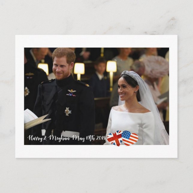 May 19th 2018: When Harry married Meghan Postcard (Front)