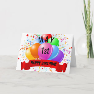 May 1st Birthday Card