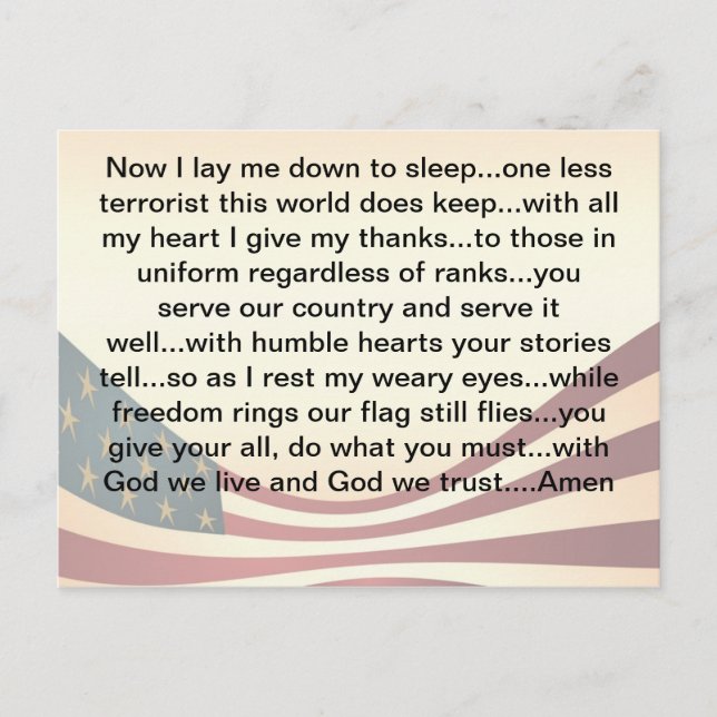 May 1st Prayer Postcard (Front)