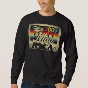 May 2009 13th Birthday  Retro  13 Years Old Vintag Sweatshirt
