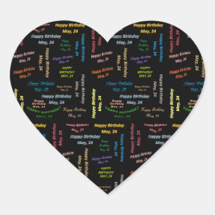 May, 24 Birthday Sticker