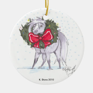 May all your minis be bright ceramic tree decoration