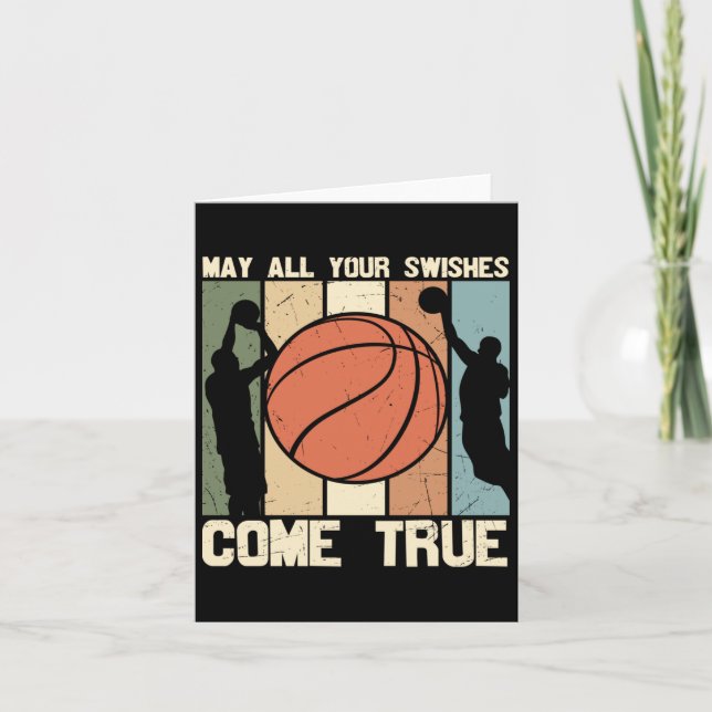 May All Your Swishes Come True  Card (Front)