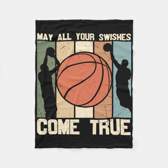 May All Your Swishes Come True  Fleece Blanket (Front)