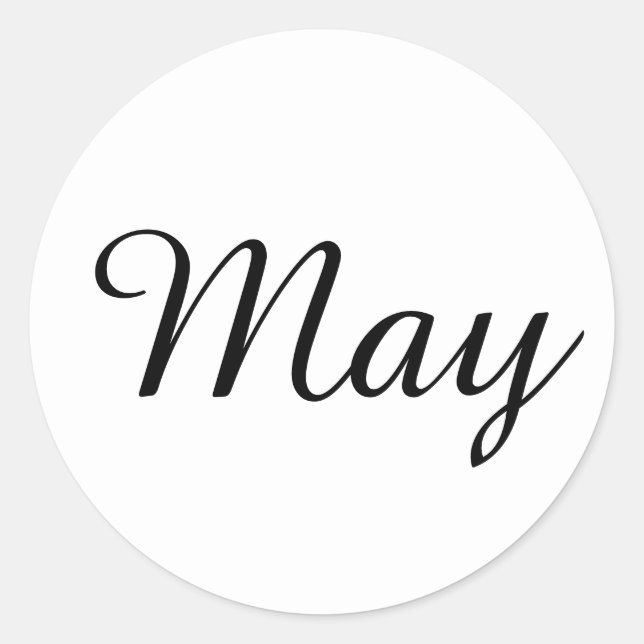 May Amazone White Sticker by Janz (Front)