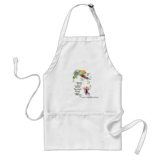 "May Angels Always Watch Over You" Text drawing Standard Apron