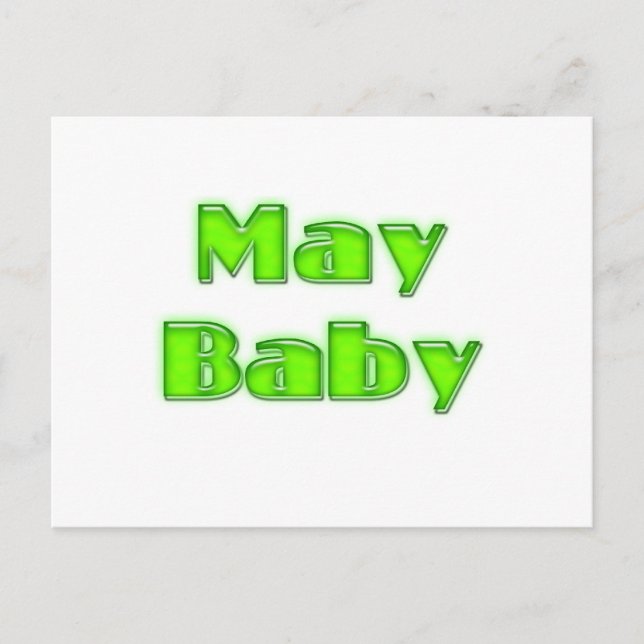 May Baby Postcard (Front)